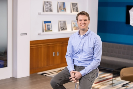 portrait of a smiling person in business attire